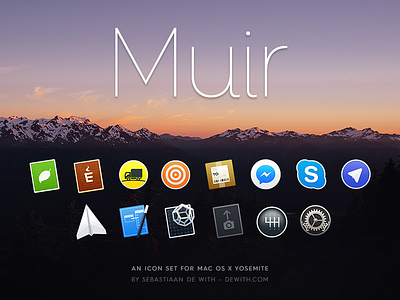 Muir: Yosemite Icons, Set 3 apple icon icons ios mac mail os preferences system x yosemite