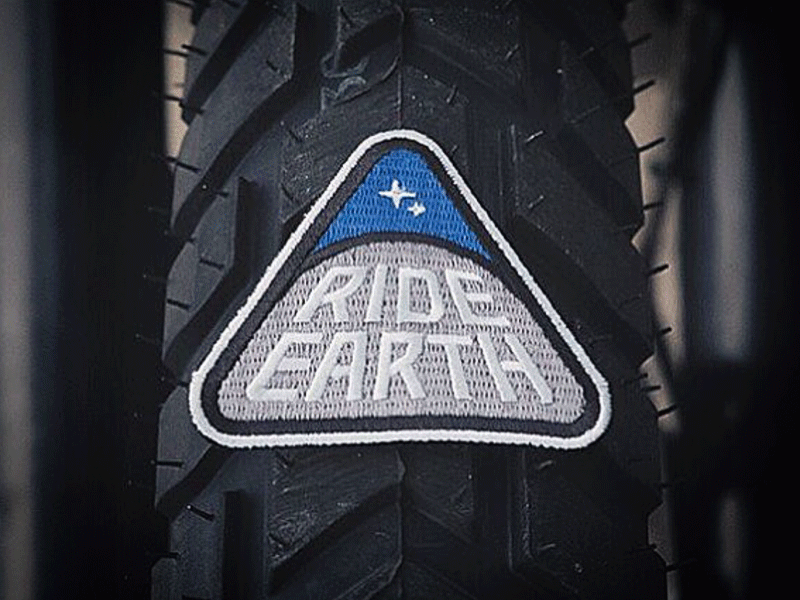 Ride Earth: the Patch (Giveaway) blue earth motorcycle patch patches program ride space