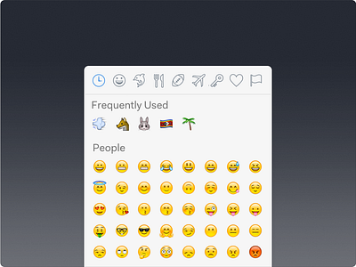 Nylas N1 - Emoji Picker 🌴 emoji emoticons icon icons line lineart moji picker popover