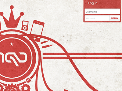 Teaser of a teaser page. illustration red texture