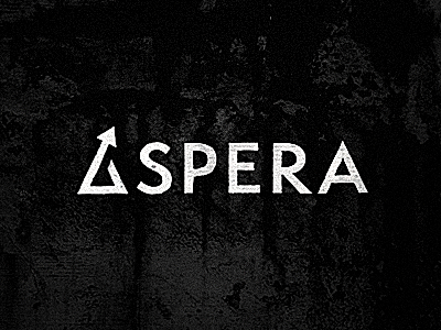 Aspera black branding type white wordmark