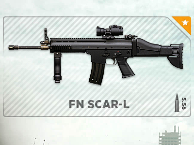 SCAR-L dashed game gaming gun select ui userinterface weapon