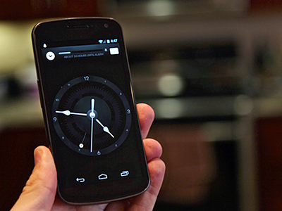 doubleTwist Alarm Clock alarm android black clock hands photo