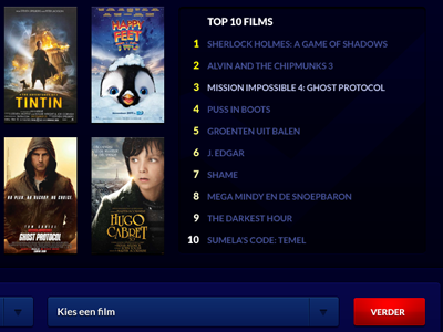 Movies blue list movies red top 10