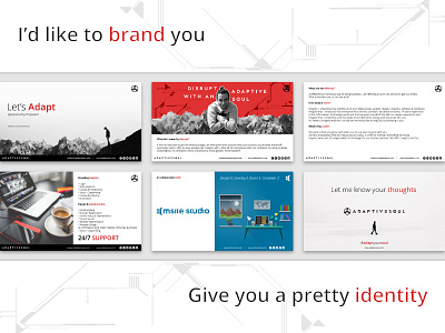 Brand Identity Promo adaptivesoul brand design identity logo msite msite studio photo manipulation presentation