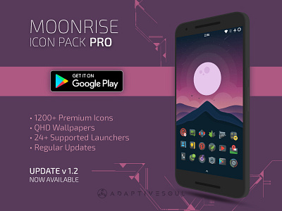 Moonrise Pro adaptivesoul design eclipse emblem graphic icon icons logo moonrise sunrise system wallpaper