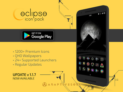 Eclipse adaptivesoul design eclipse emblem graphic icon icons logo moonrise sunrise system wallpaper