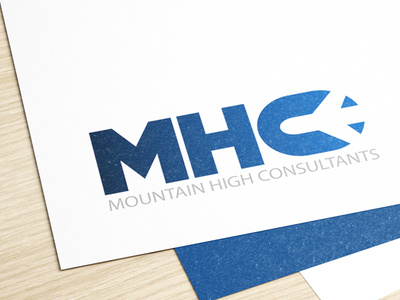Mountain High Consultant - MHC Logo design branding design designer flatdesign graphic graphicdesign illustration logo logodesign logoinspiration typography vector