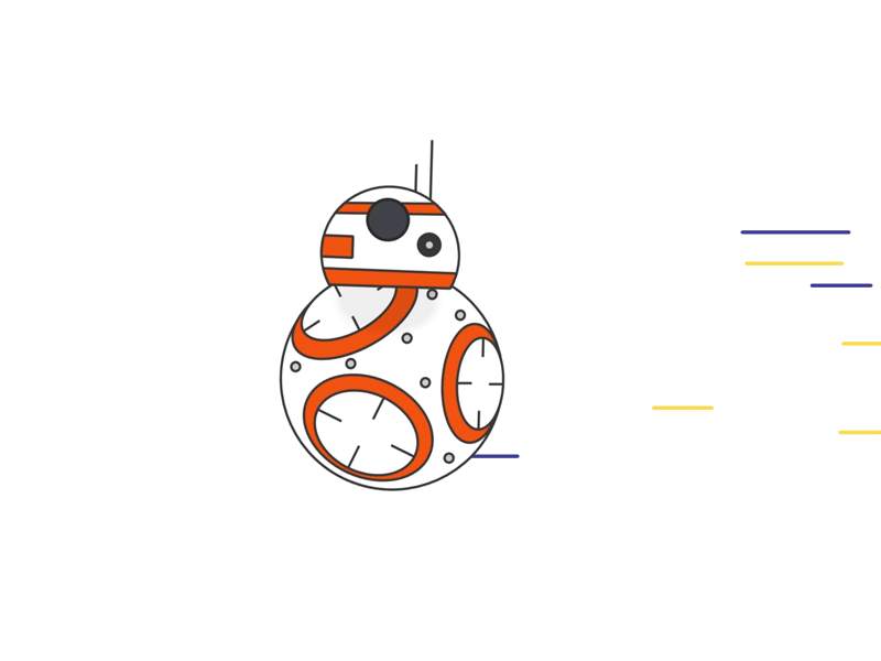 BB8 aftereffects animation bb8 illustration illustrator motiondesign powerpoint starwars