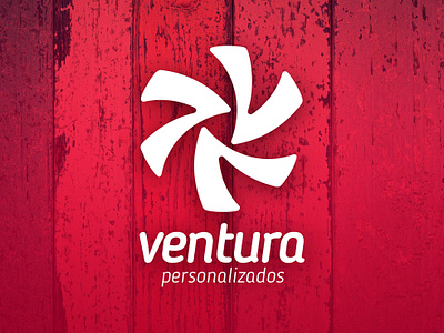 Ventura - Logo branding design logo personalisados typography vento wind