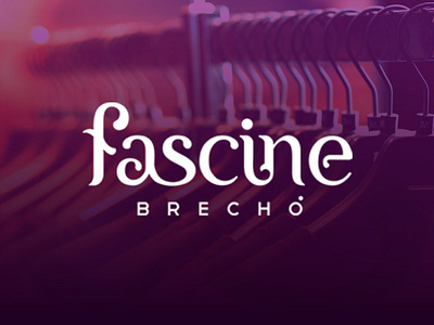 Fascine branding brechó clothes design fashion logo typography