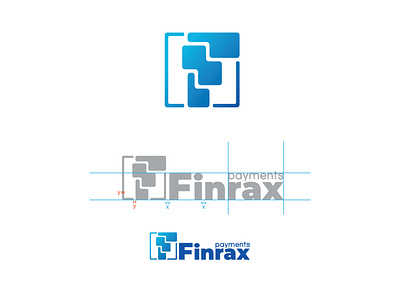 Finrax - online platform for crypto payments blockchain branding crypto design finance finrax gradient graphic design illustrator logo minimalistic transaction vector