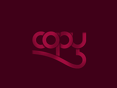 Copy For Dribbble adobeillustrator design ideas inspired instagram lettering ribbon tashlogos typography