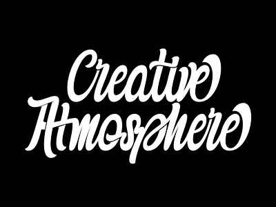 Creative Atmsophere adobeillustrator blackandwhite handlettering instagram template lettering sketch type typeart typography typography art