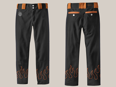 HEll Pants branding clothing design illustration vector