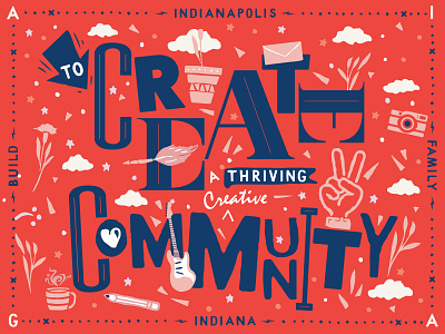 AIGA Indy Mission abstract aiga community illustration