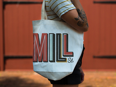 Mill Street Branding + Logo bag brand identity city collateral color community logo