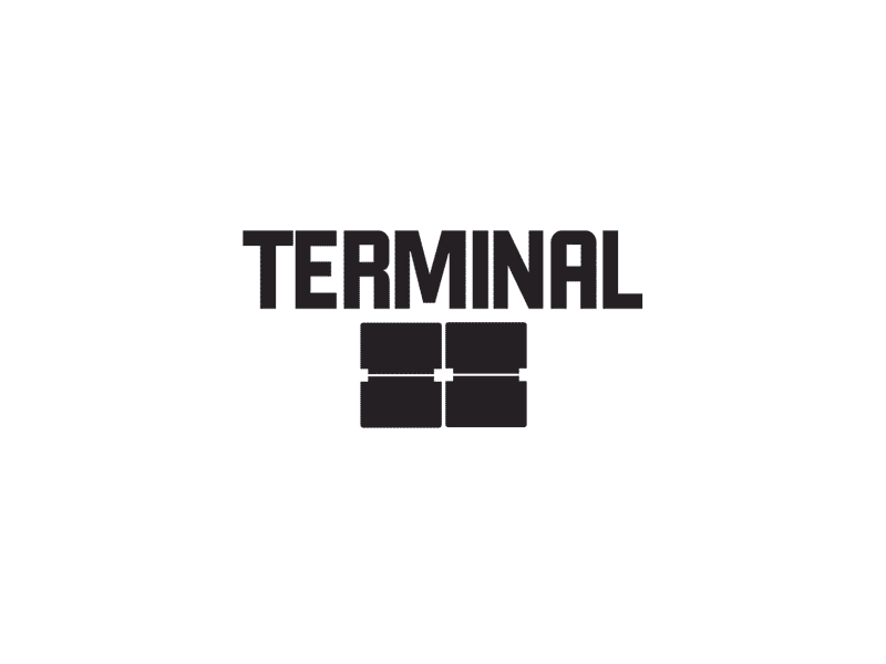 Terminal 21 Logo animated apartment black white branding community simple logo