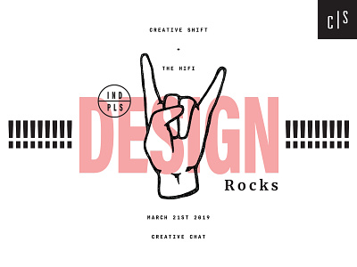 'Design Rocks' Event Branding + Promotion branding event event branding illustration illustrator modern music rocks rockstar