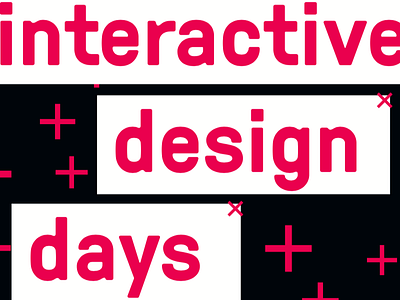 Preview - Interactive design days poster design graphic interactive typo