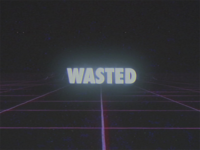 Wasted - Vaporwave after effects c4d vaporwave