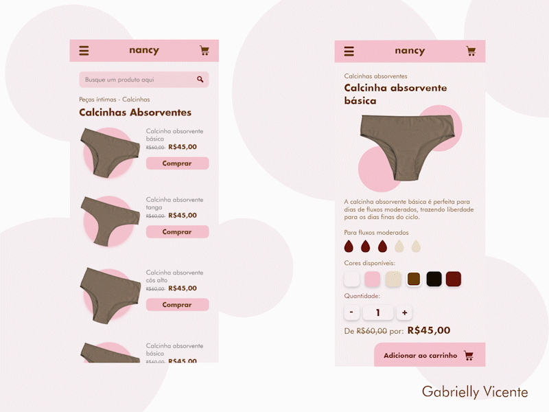 Nancy - E commerce lingerie