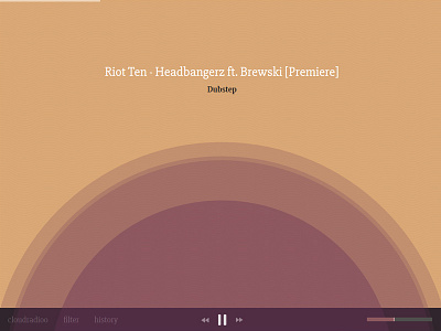 cloudradioo project sound soundcloud ui web web design webdesign