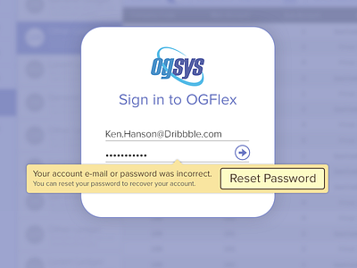 Sign In With Errors - Accounting Software - iCloud / iOS 7