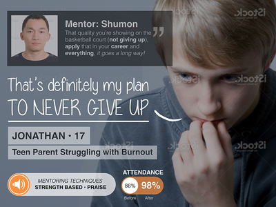 Jonathan: Mentoring Case Studies Keynote Slide keynote mentoring minimal teen