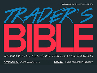 [Infographic] Elite: Dangerous - Space Trader's Bible