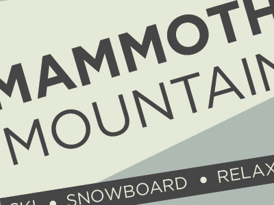 Mammoth Mountain blues branding cold gotham ski ski resort snow support typography vector