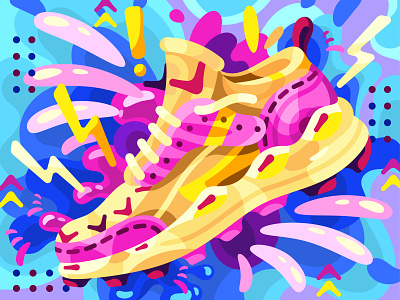 Cartoon Sneaker designs, themes, templates and downloadable graphic  elements on Dribbble