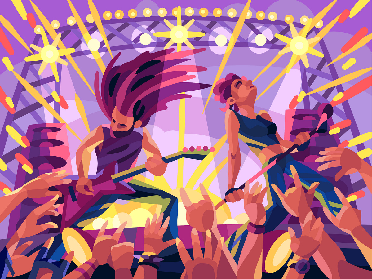 Music festival by Igor Ianchenko on Dribbble
