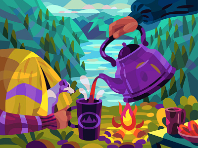 Teatime in mountains