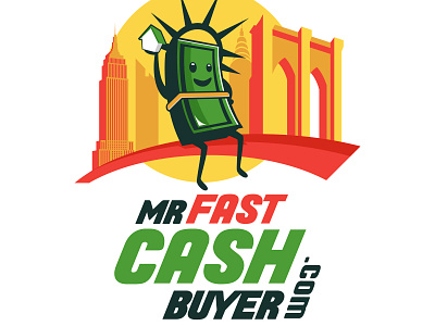 mr fast cash buyer. NYC branding design logo logo 2d logo design logotype ui