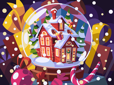 Christmas ball art ball cartoon christmas design graphic illustration vector xmas