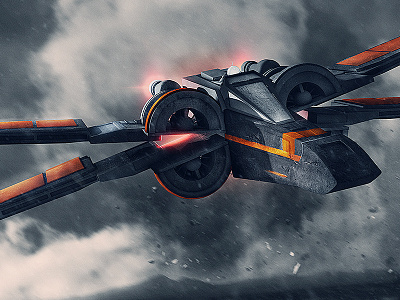 X-Wing Progress bb8 fighter kylo poe ren ship snoke space star vader wars x wing