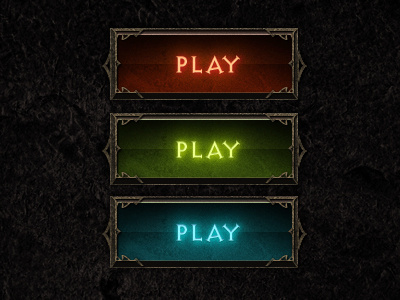 Diablo 3 Buttons beta blizzard design diablo game interface ui