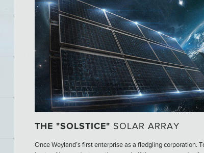 Weyland Industries - Solar Array composite image movie prometheus weyland