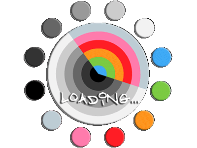 Loading... animation black and white change color circle cycle gray illustrator loading motion nuances palette rainbow splash screen transparent background vector
