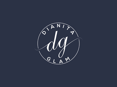 Dianita Glam cosmetics logo beauty beauty logo brand brand design branding cosmetics cosmetics logo design icon illustration minimal typography