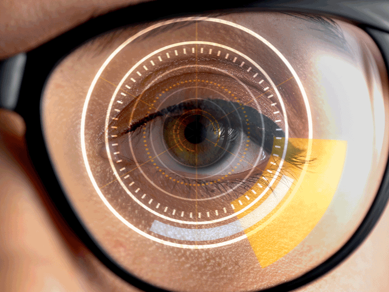 Smart Eye Scanner HUD after effects composite corporate design eye scanner grid loop motion graphics overlay tracking vector