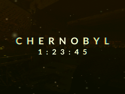 Chernobyl 1:23:45 after effects chernobyl displacement experimental graphic hbo inspiration miniseries motion graphics