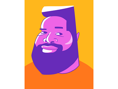 Guy beard caricature man portrait