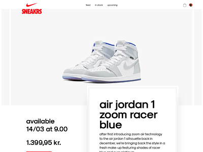 Nike sneakers product page ecommerce nike nike shoes nike sneakers product page simple sneakers webshop