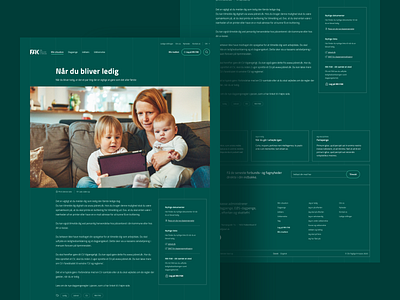 Din Faglige A-kasse - My Situation design landingpage sidebar tags ui ui ux ui design uidesign uxui