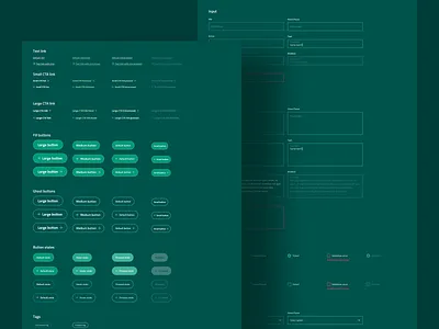 Din Faglige A-kasse - Style guide buttons design kitchen sink modal modular modular design module overlay styleguide tables text style