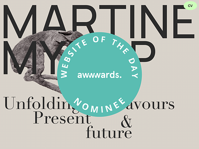 Martine Myrup - Site of the day nominee - Awwwards awwwards site of the day