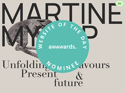 Martine Myrup - Site of the day nominee - Awwwards