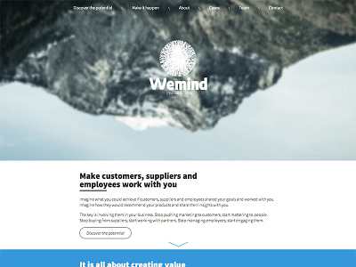 Wemind.dk company website css design html layout resonsive wemind